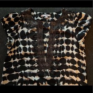 Calypso St.Barth black and white dress